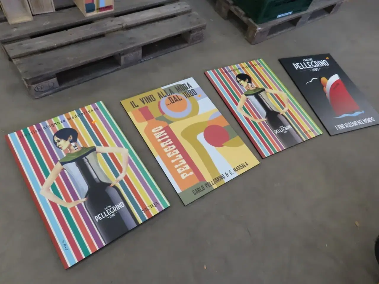 Billede 1 - 4 forskellige Pellegrino XL posters i kraftigt materiale