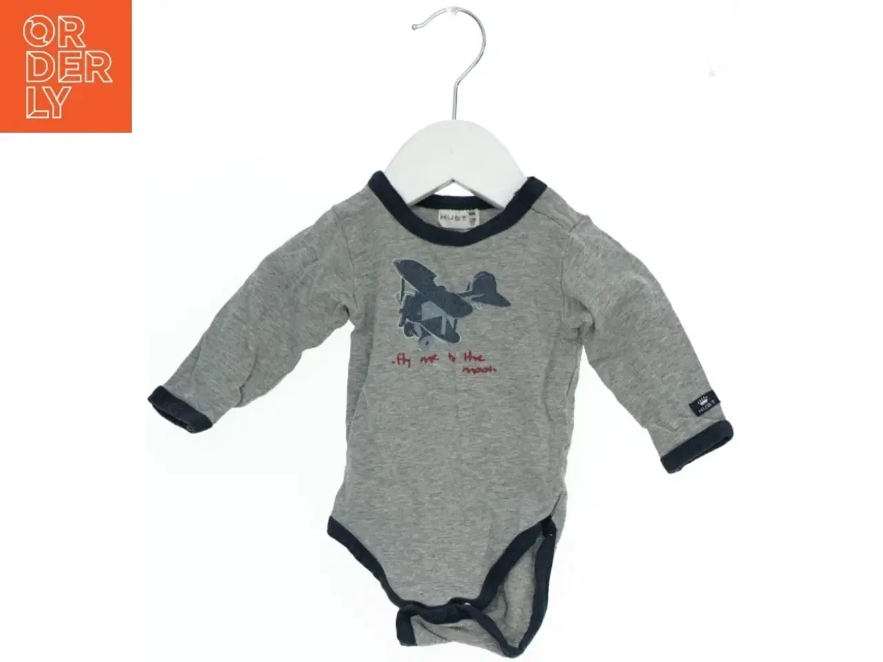 Billede 1 - Grå bodystocking med fly print fra Hust and clair (str. 62)