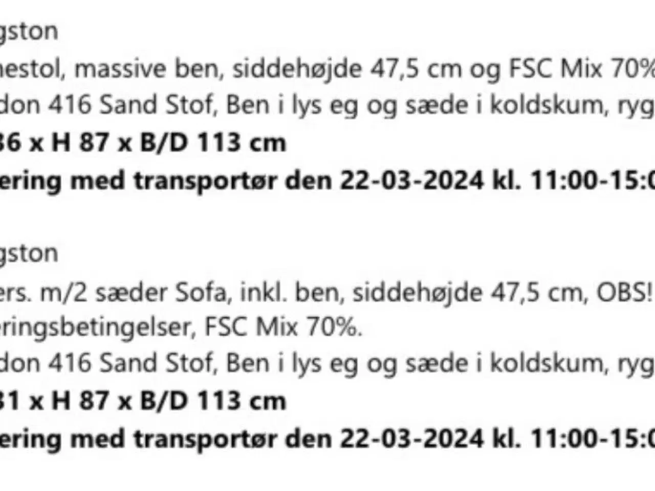 Billede 6 - Sofagruppe m. stol