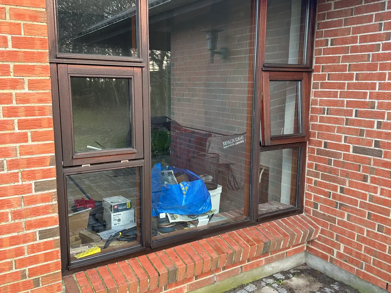 Billede 1 - Stor Mahogni Vindue