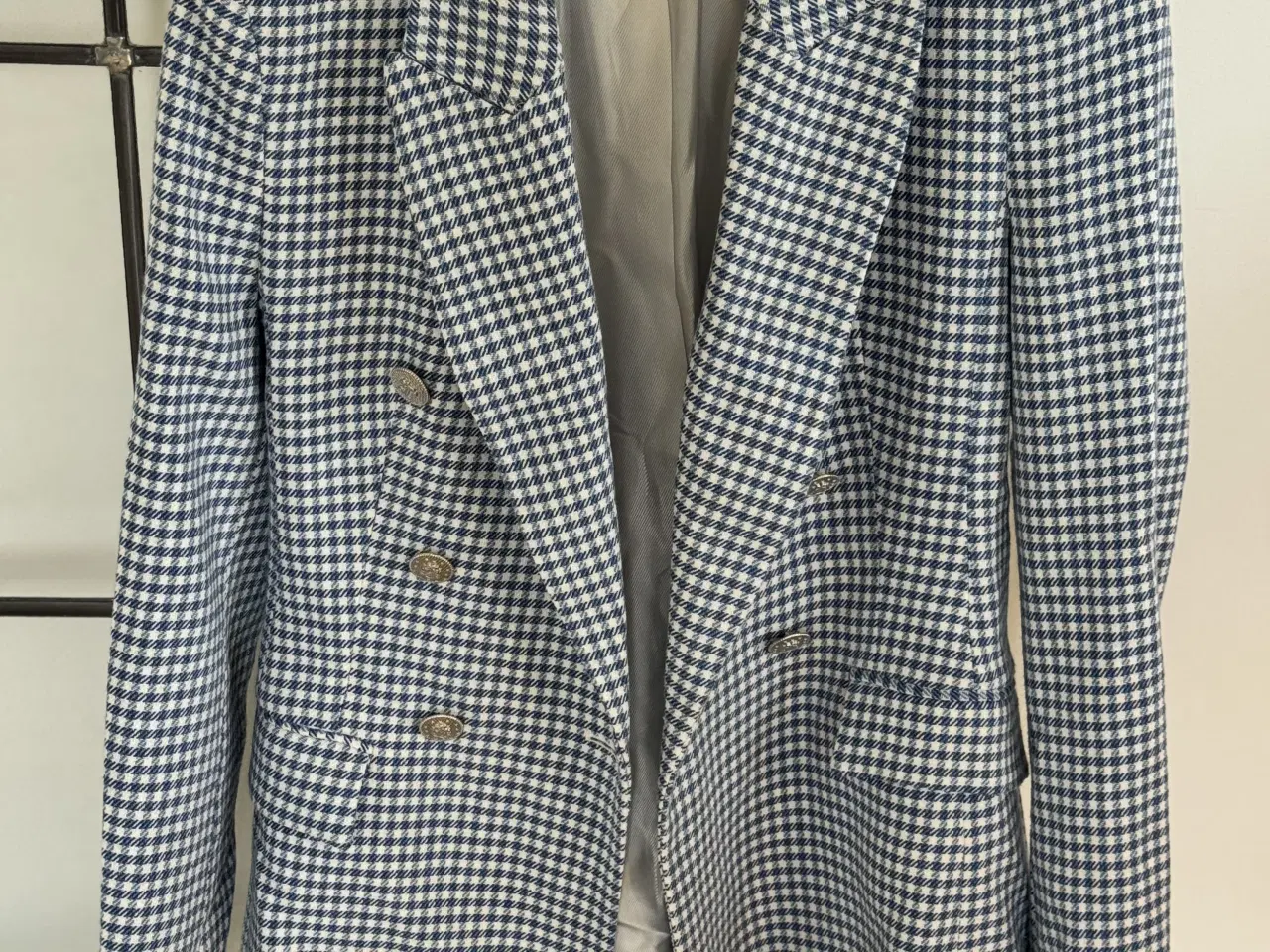 Billede 6 - Blazer str s blå og hvid 