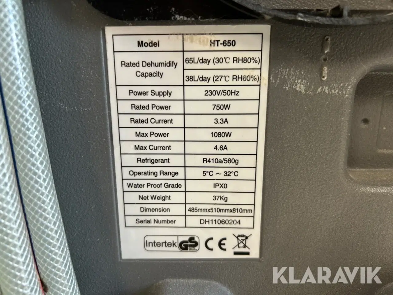 Billede 4 - Affugter Intertek HT 650
