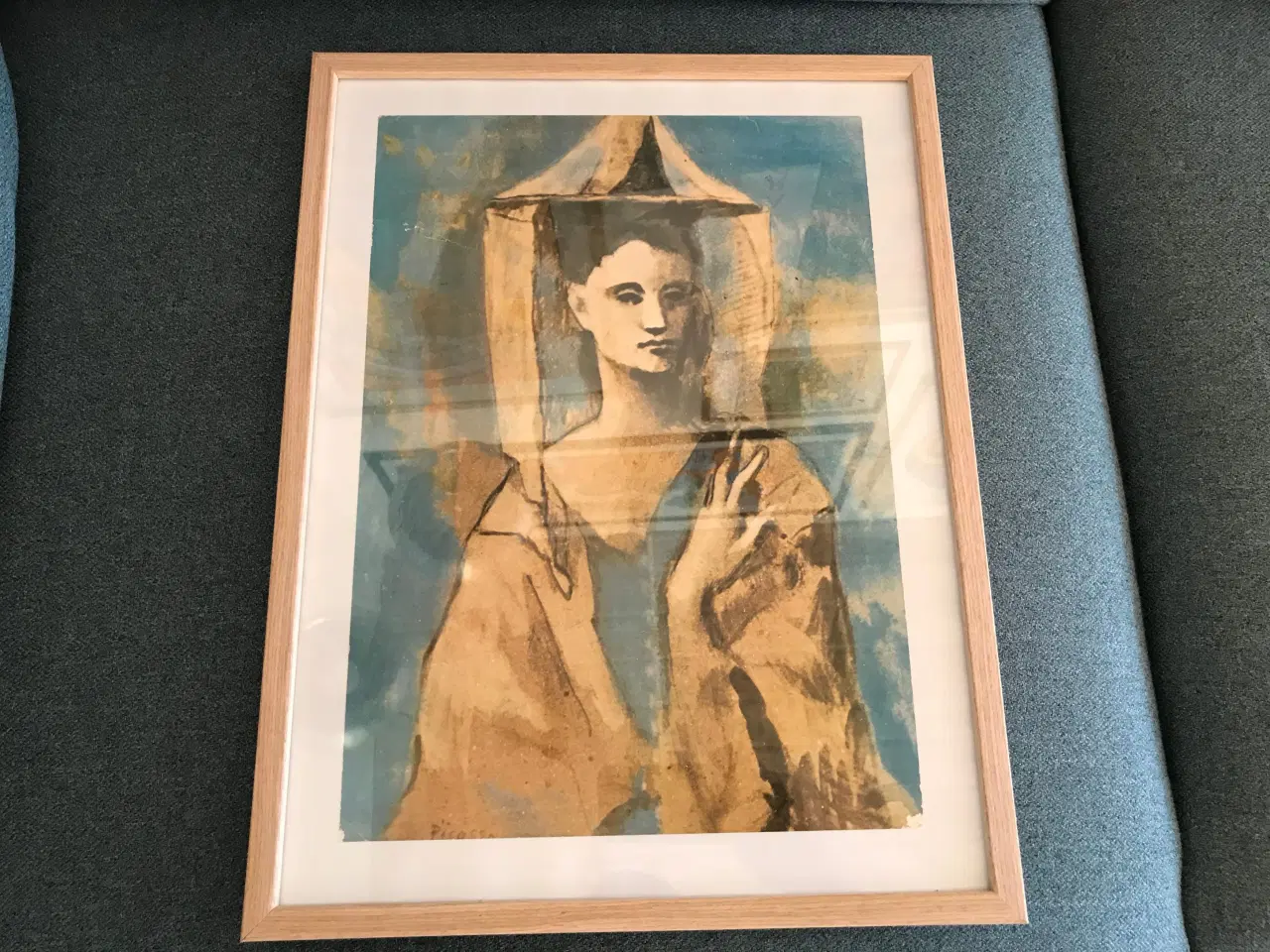 Billede 1 - Picasso, kunstplakat i glasramme