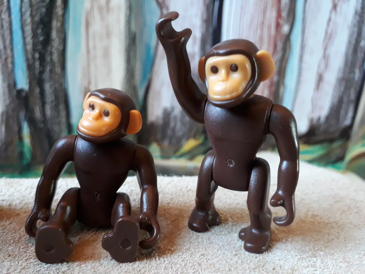 Billede 3 - 4 PlayMobil Chimpanseaber