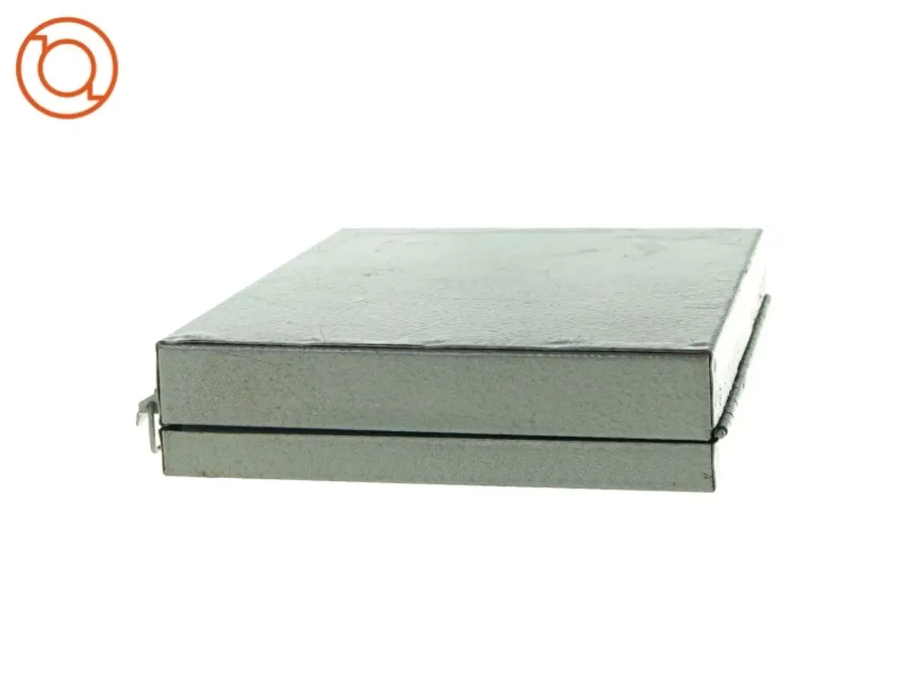 Billede 5 - Lille grå metalkuffert (str. 23 x 17 x 4 cm)