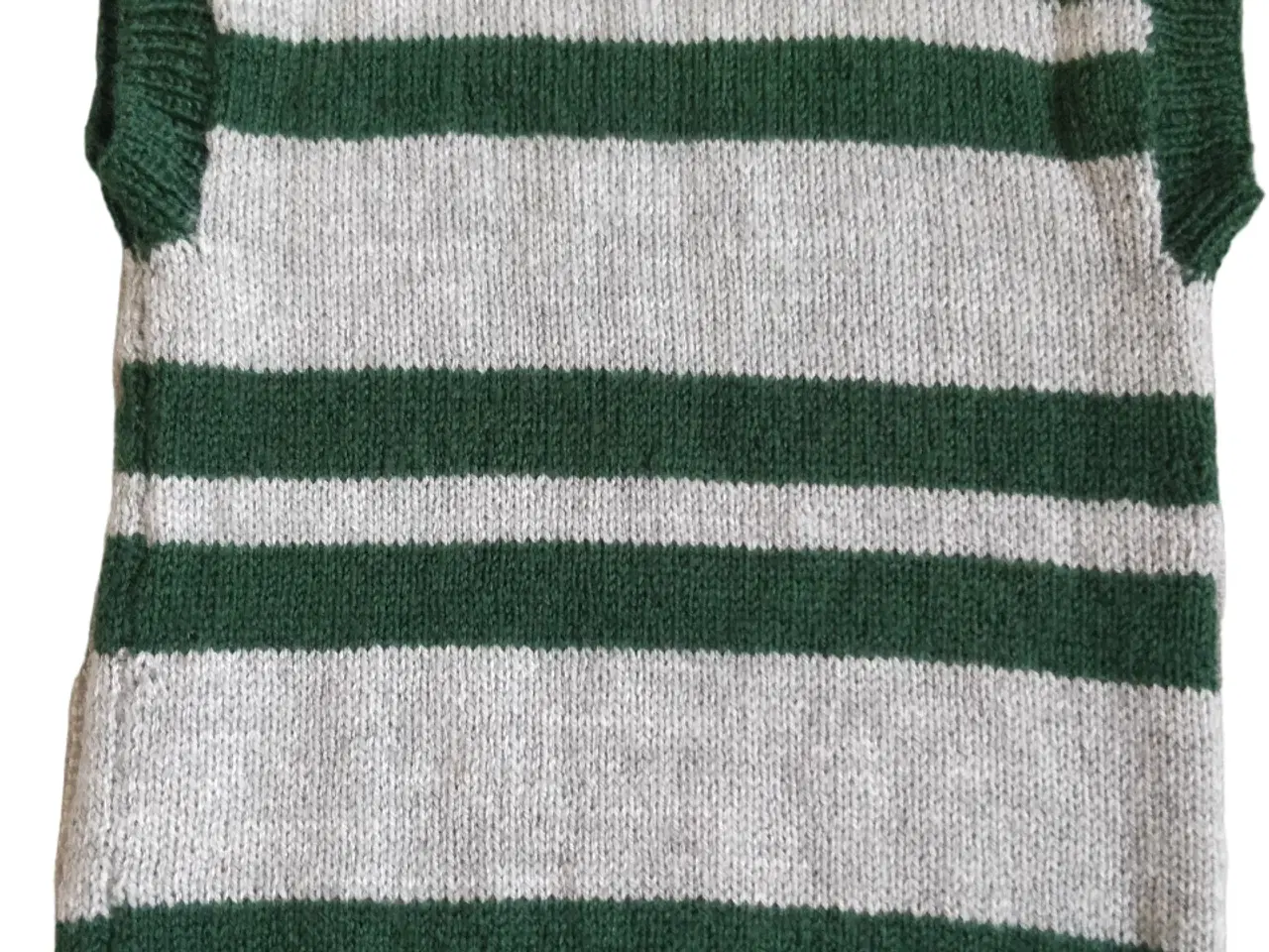 Billede 2 - Håndlavet strikket ærmeløs sweater, ca 9-12 år