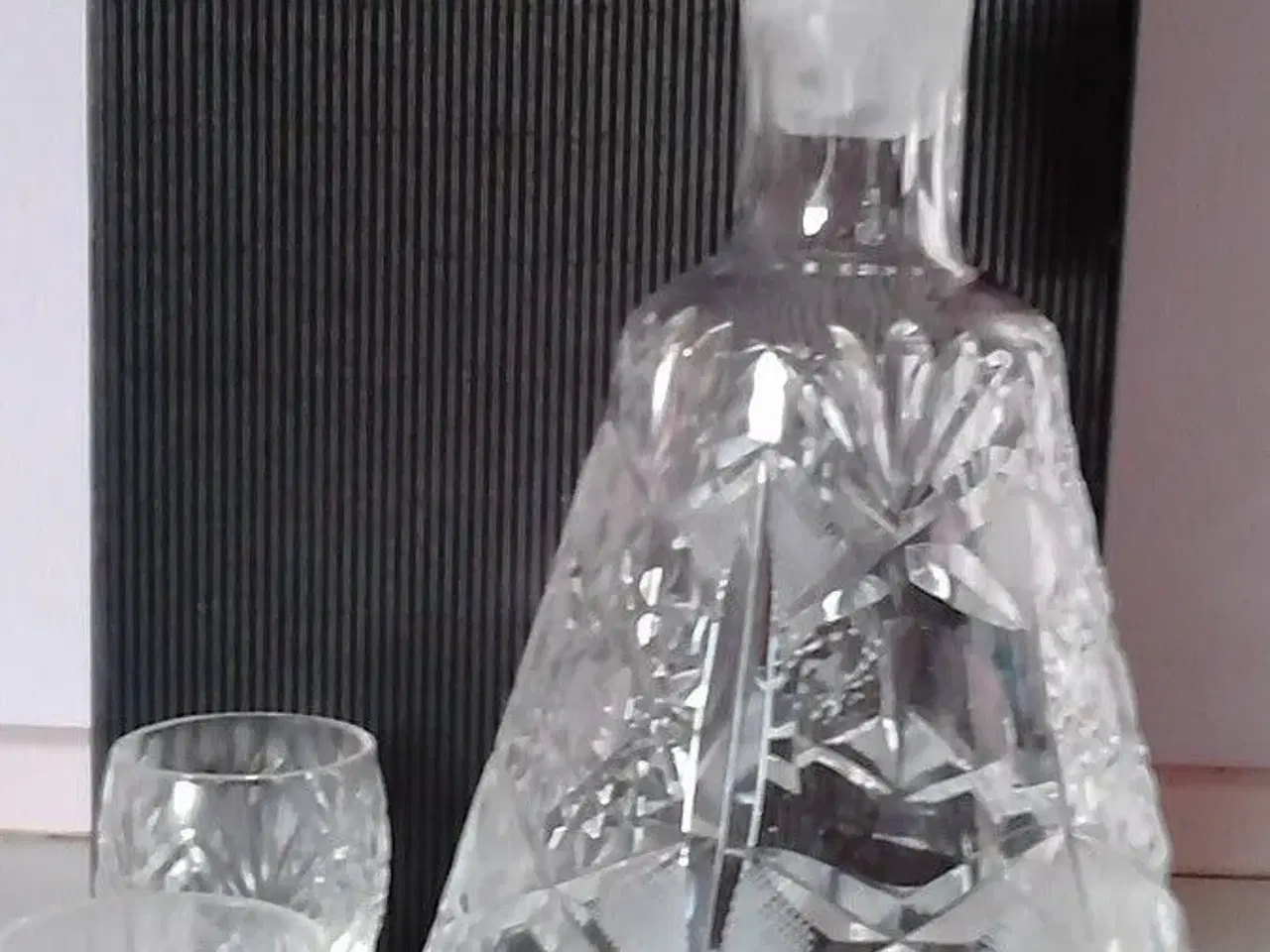 Billede 2 - Krystal karaffel med 6 krystalglas