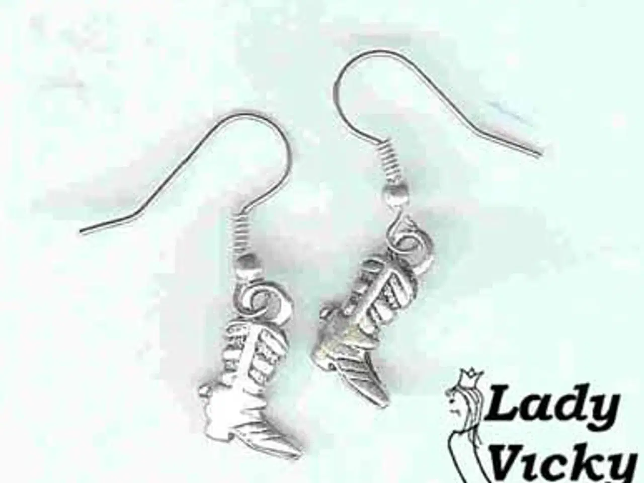 Billede 5 - Øreringe med cowboystøvler i antikguld farve