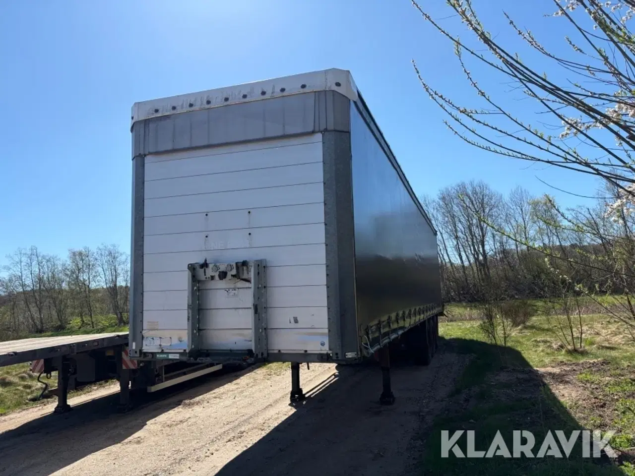Billede 1 - Gardin trailer med bagmonteret truck Schmitz