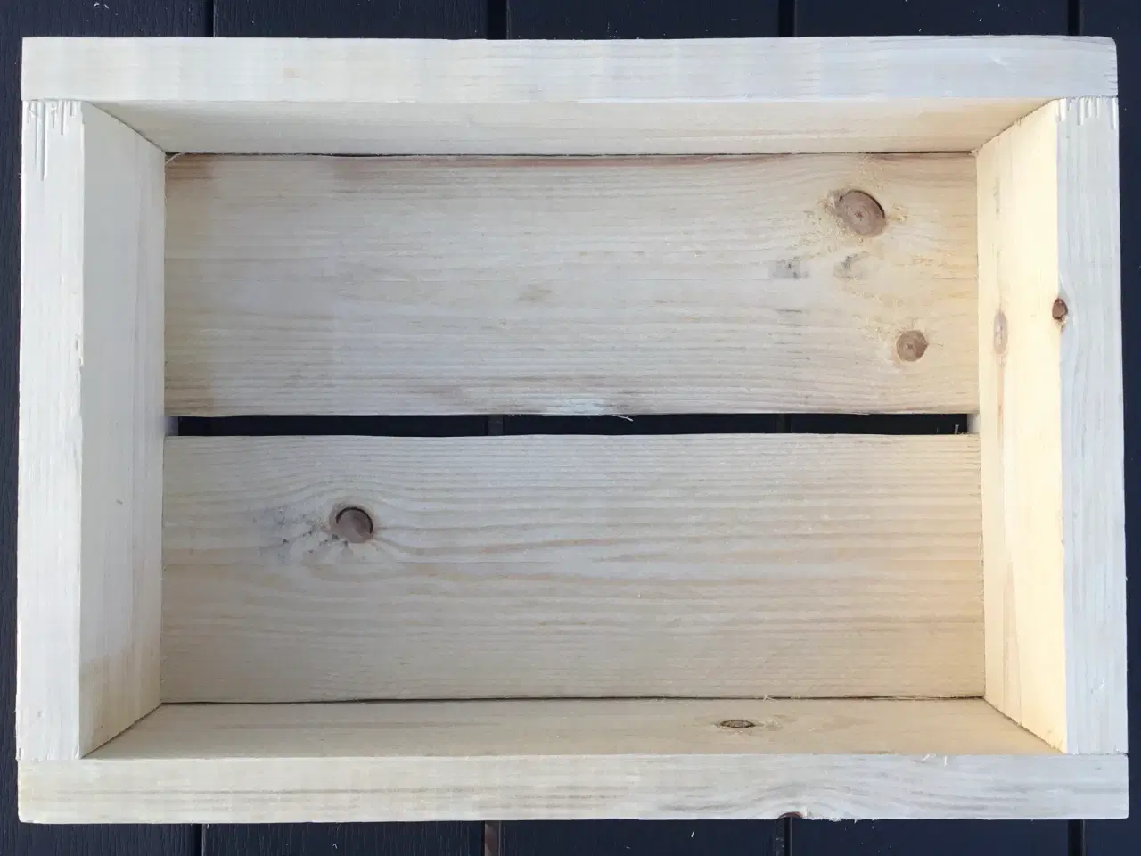 Billede 5 - Træ kasse / bakke i genbrugstræ fyr 35 x 25