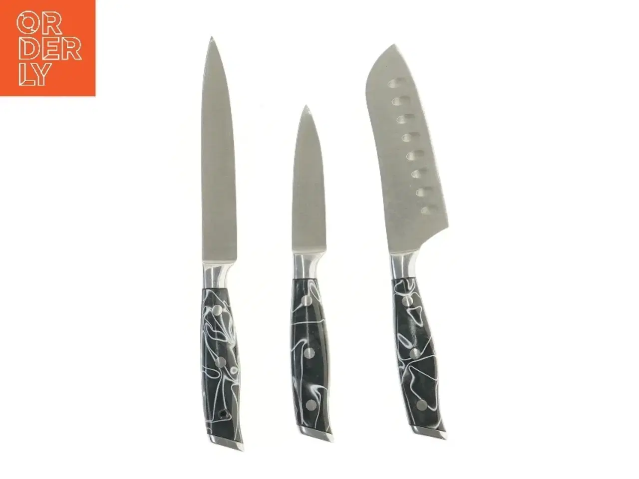 Billede 2 - Sæt med tre køkkenknive fra noble (str. 25,5 cm)