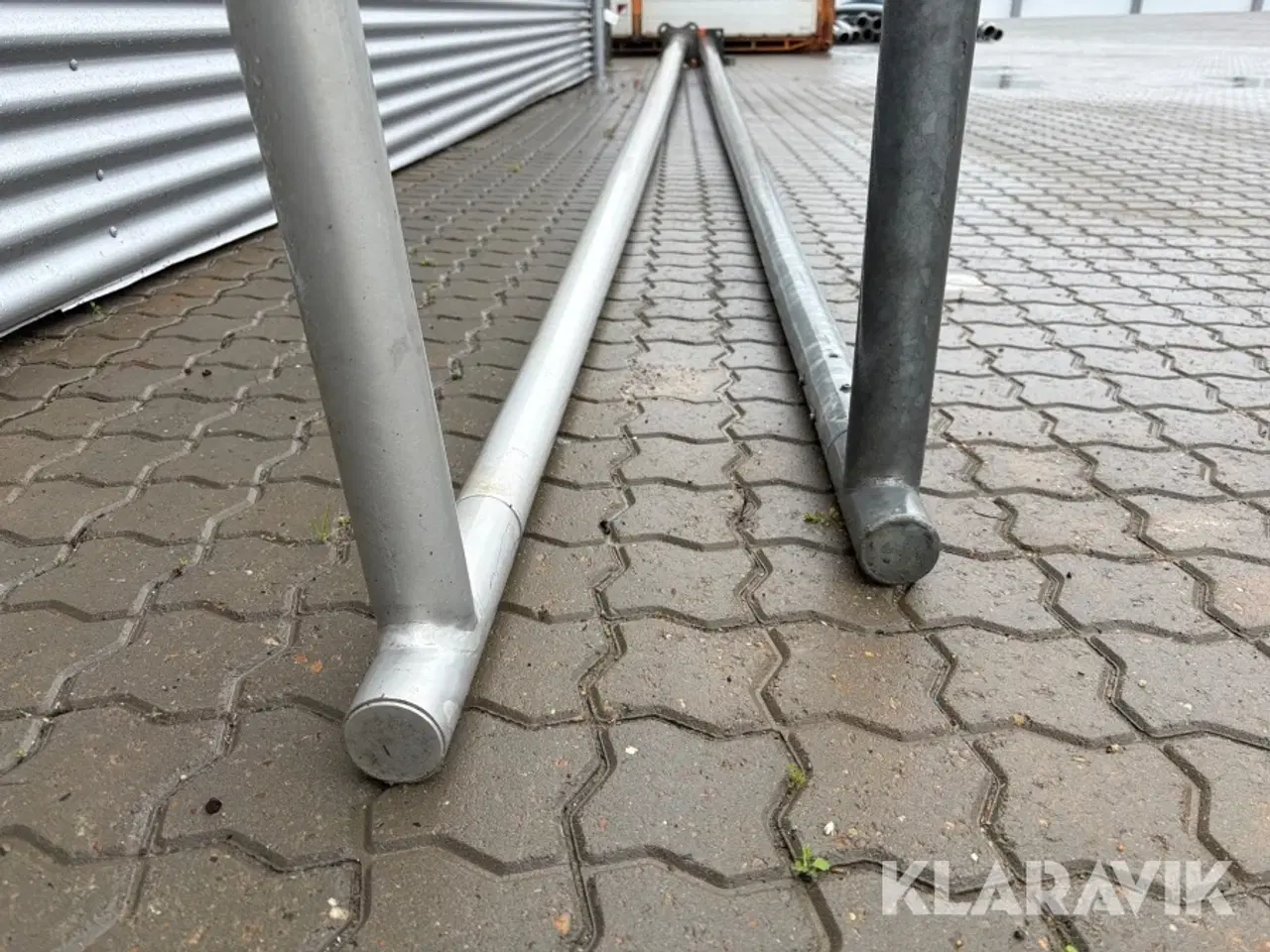 Billede 7 - Lygtepæle aluminium og galvaniseret stål 2 styk