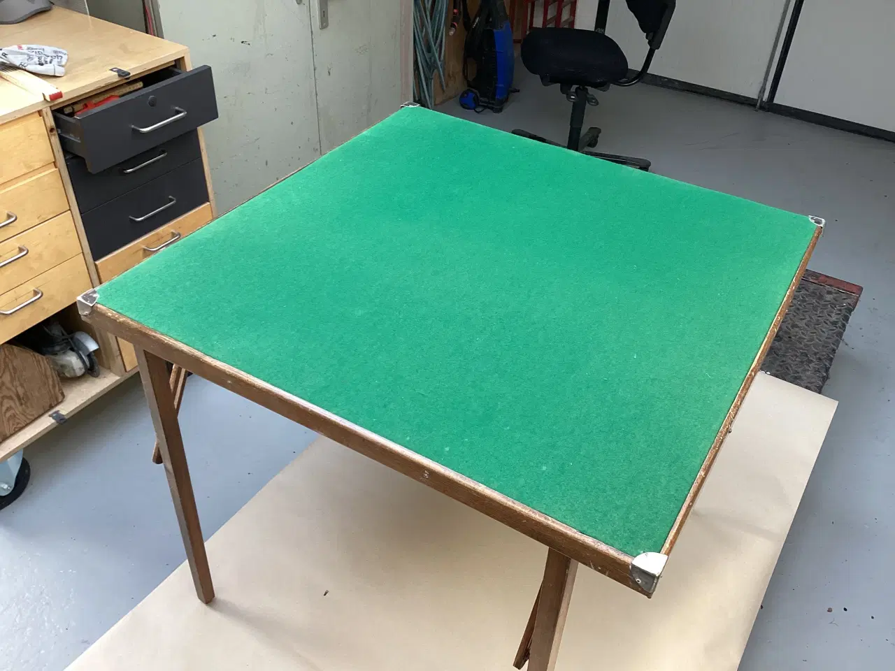 Billede 2 - Sammen klappelig spille bord med filt bordplade