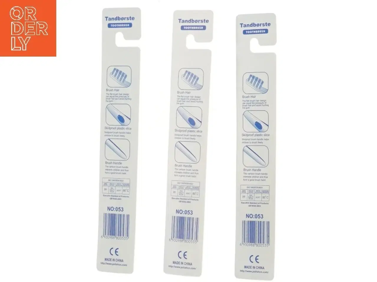 Billede 2 - Tandbørster 3 stk fra FCB (str. 3 stk 15 cm)