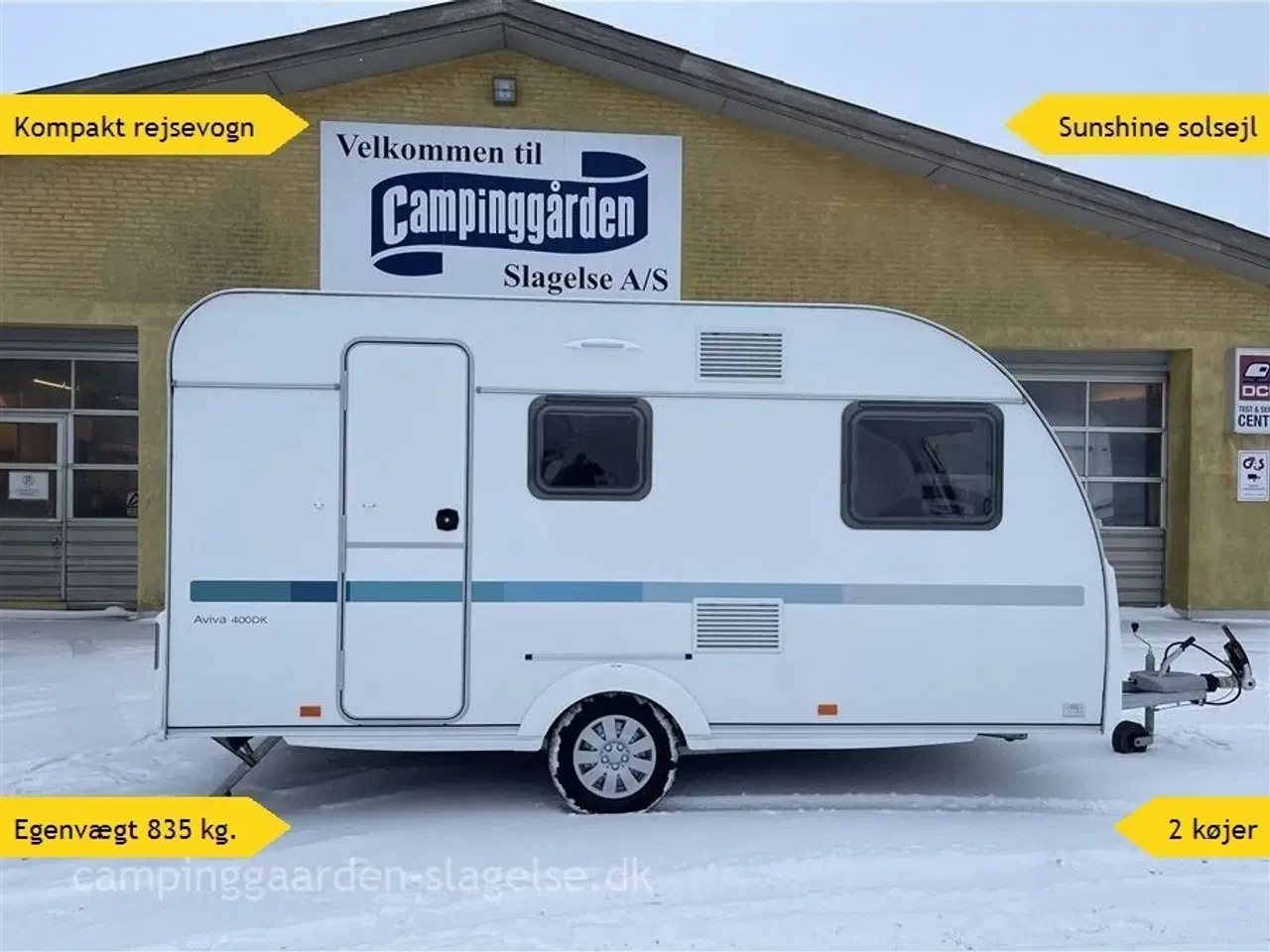 Billede 1 - 2024 - Adria Aviva 400 DK   Adria Aviva 400 DK køjevogn – brugt, men som ny
