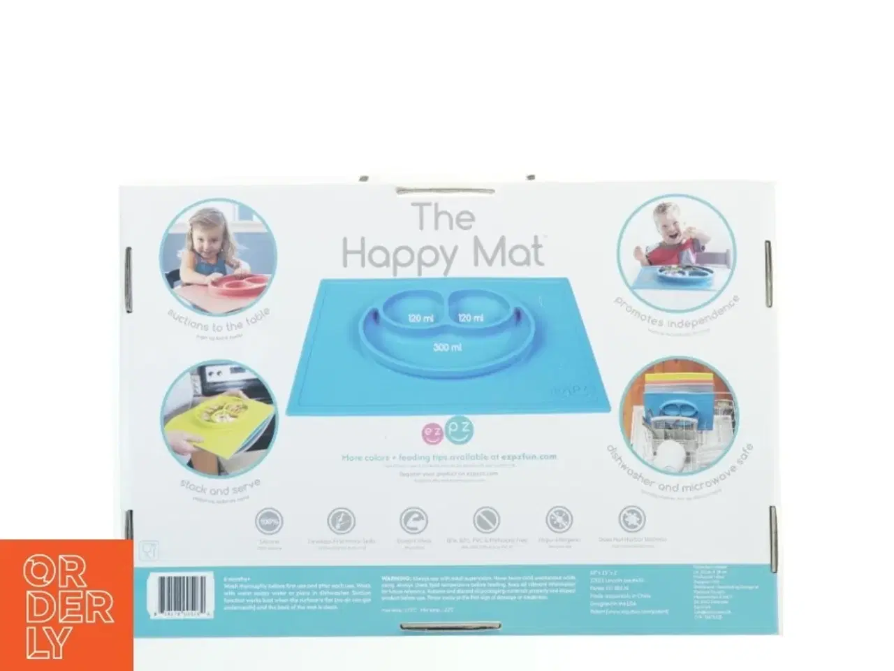Billede 3 - EZPZ The Happy Mat Tallerken fra Ezpz (str. 25x38 cm)