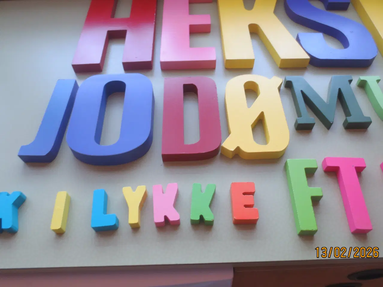 Billede 4 - 33 stk Bogstaver i Træ