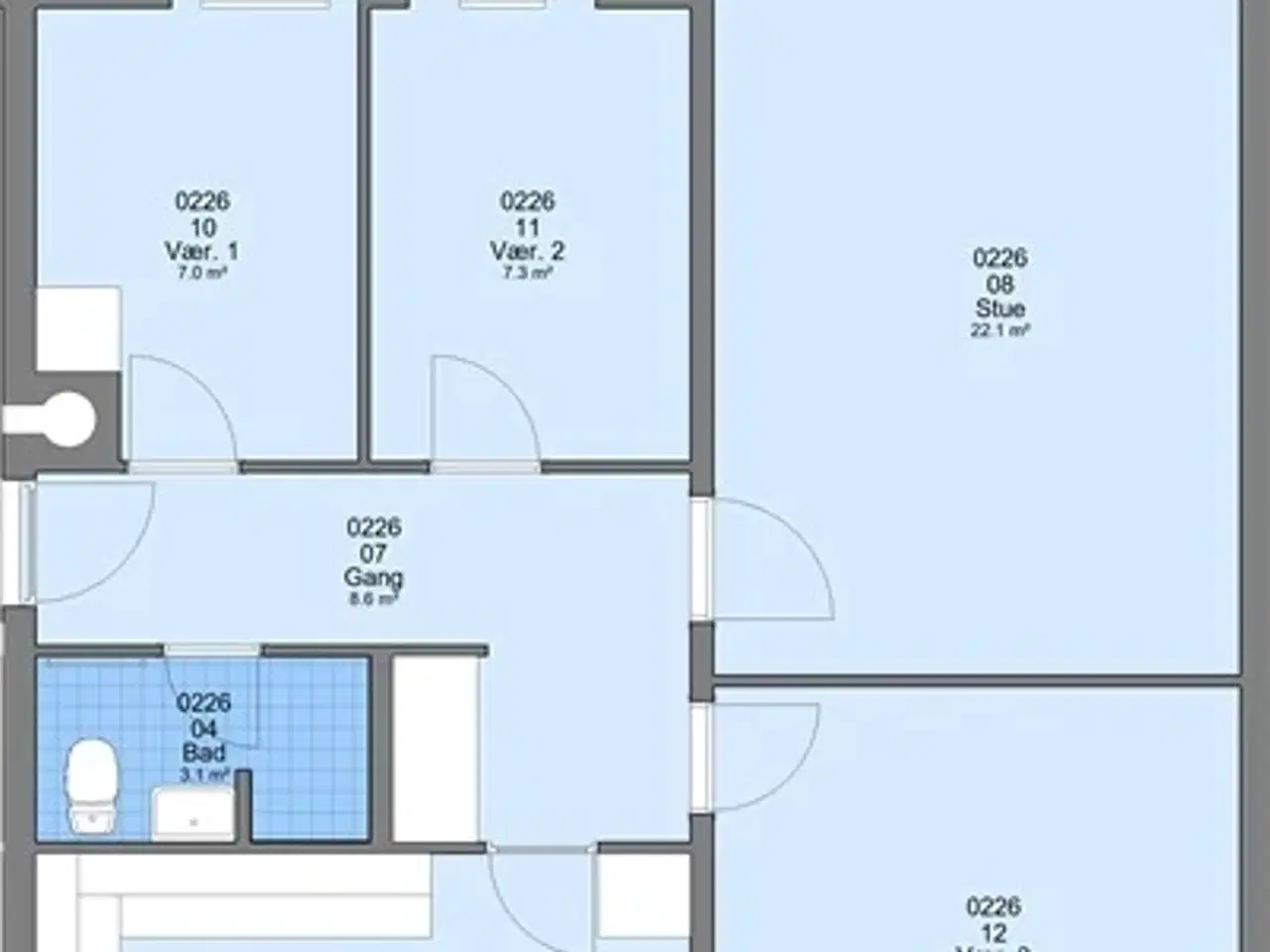 Billede 1 - 4 værelses lejlighed på 91 m2, Viborg