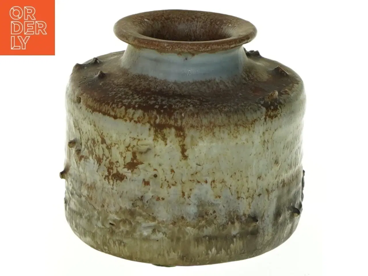 Billede 1 - Keramisk vase (str. Diameter, 10 cm. højde, 8,5 cm)