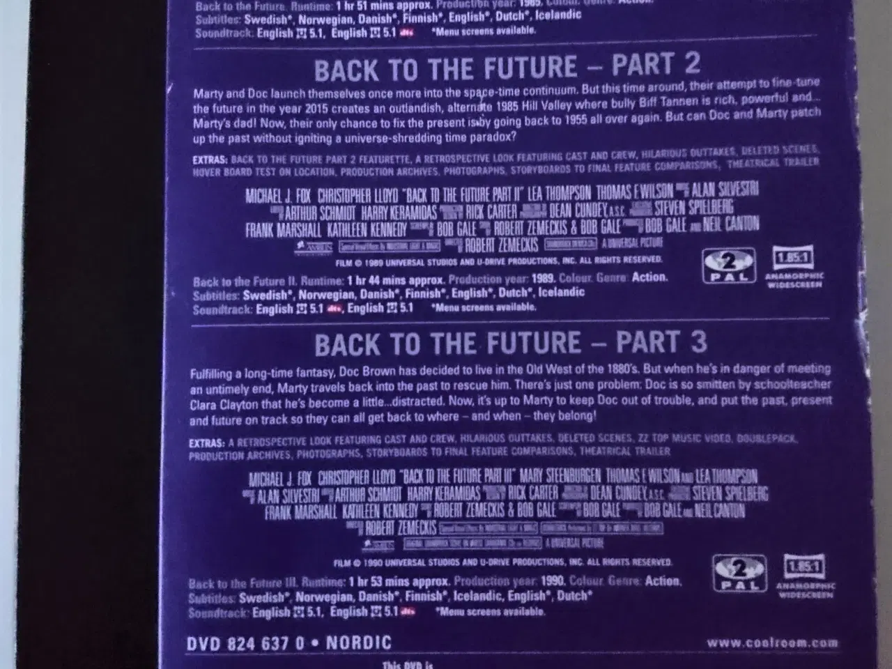 Billede 2 - Back to the future (Trilogy - 3 film)