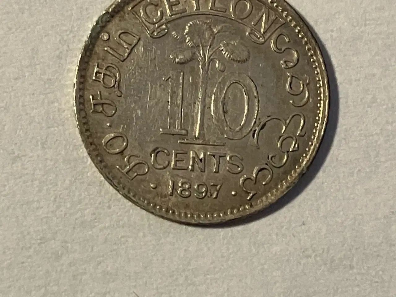 Billede 1 - 10 Cents Ceylon 1897