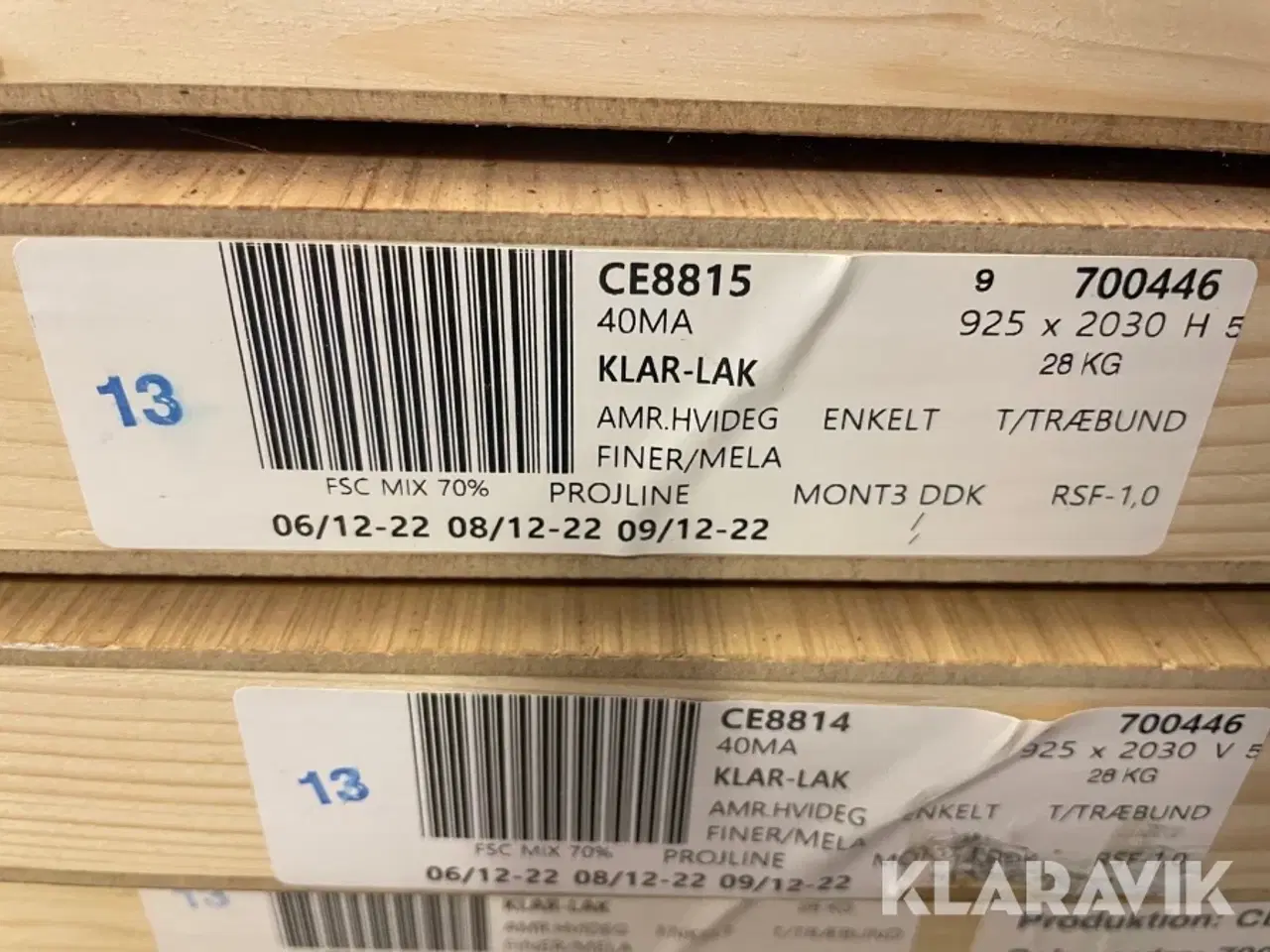 Billede 6 - Branddøre Projline 925 x 2030 mm 13 styk