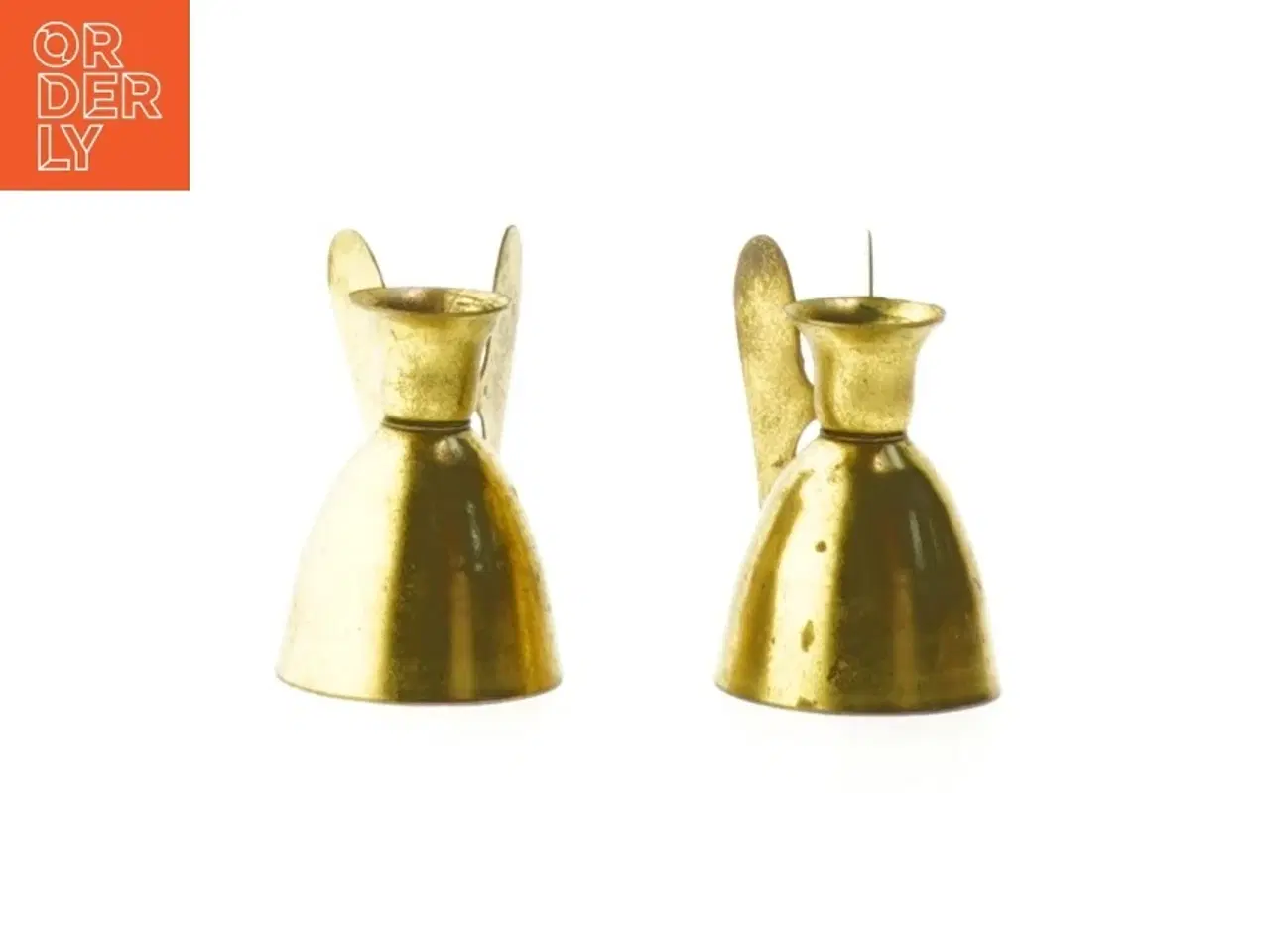 Billede 1 - Messing engle lysestager (str. 5,5 cm)