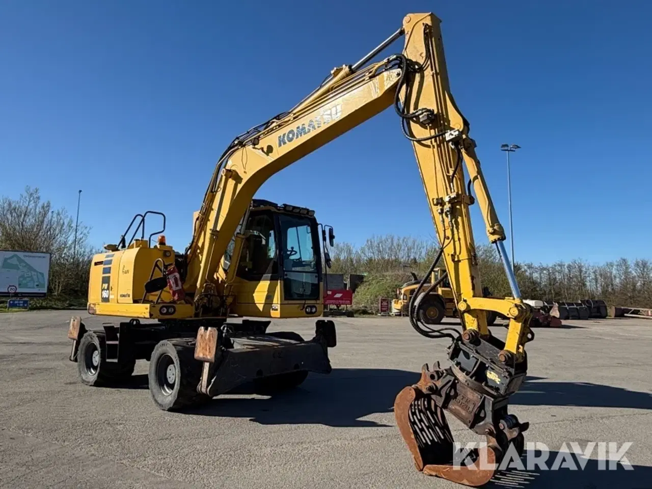 Billede 2 - Materielhåndteringsmaskine Komatsu PW160-10 med sortergrab og skovl