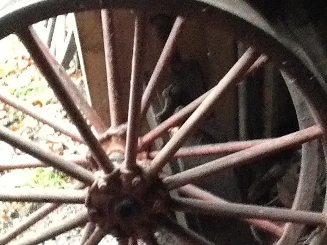 Billede 3 - ældre træhjul