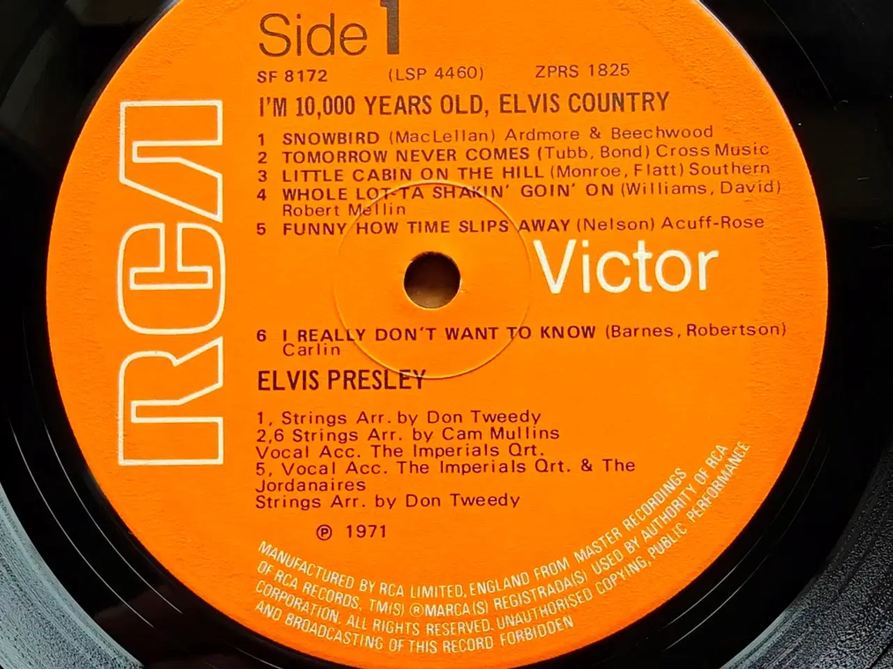 Billede 3 - LP, Elvis Presley – Elvis Country