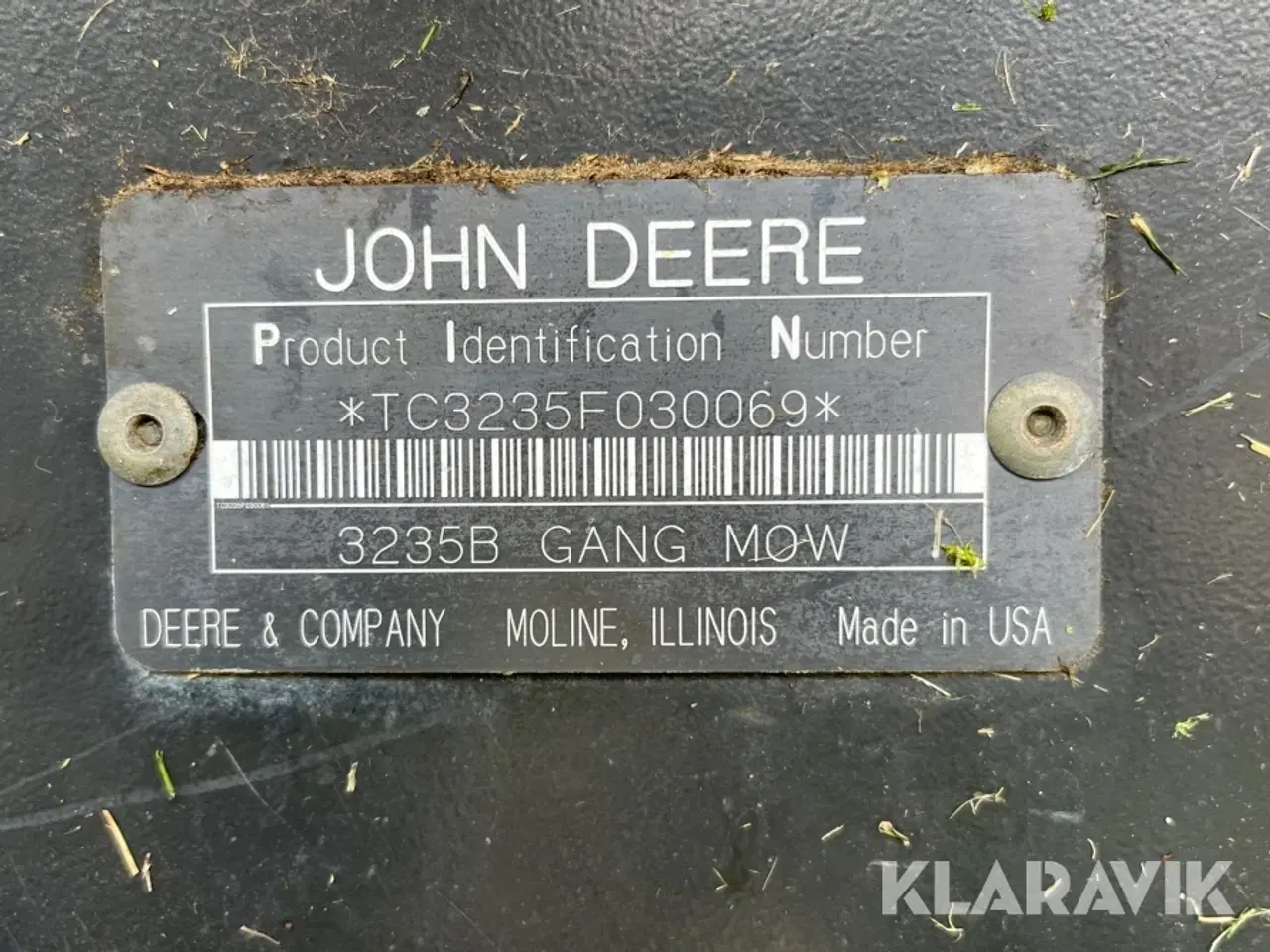 Billede 7 - Græsslåmaskine JOHN DEERE 3235B 4X4