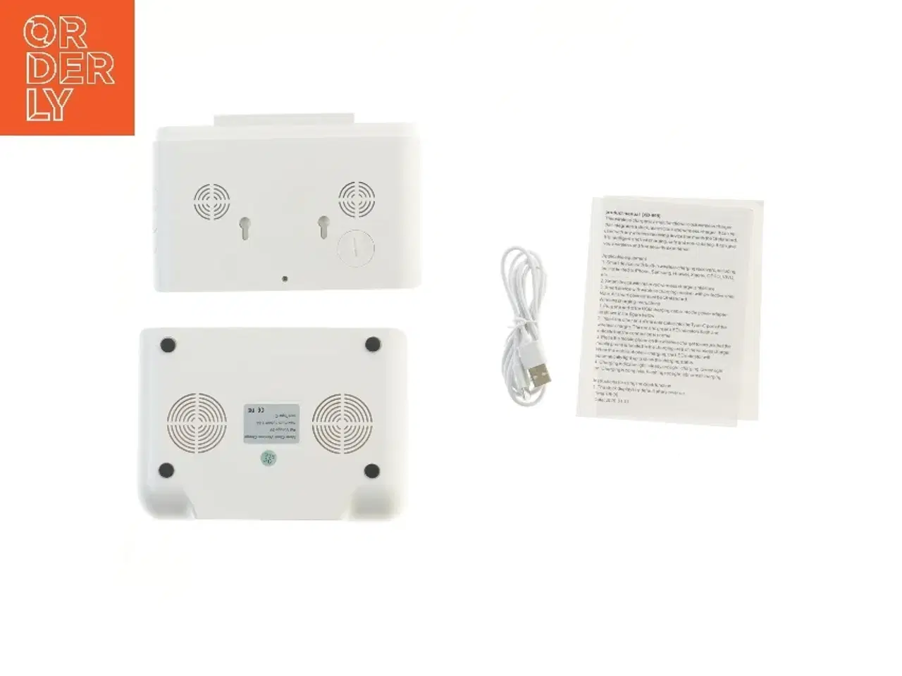 Billede 2 - Trådløs oplader og ur (str. 17,5x12,5 cm)