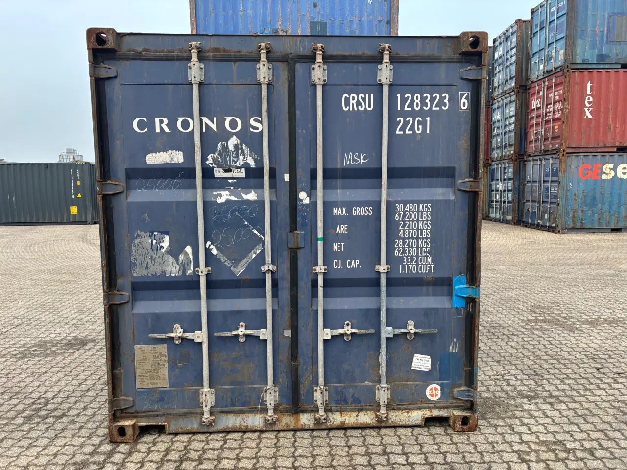 Billede 2 - 20 fods Isoleret Container- ID: CRSU 128323-6