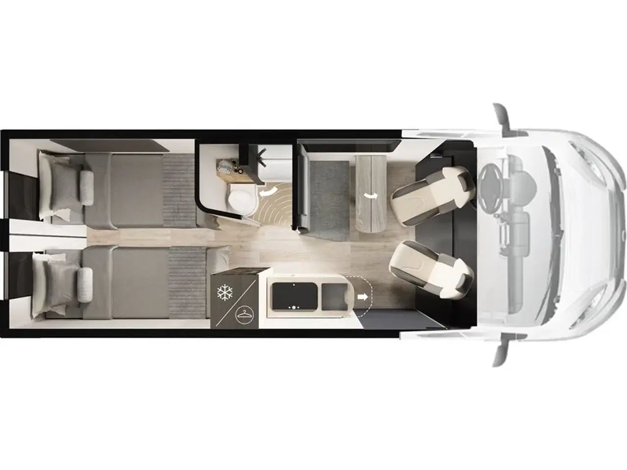 Billede 24 - 2024 - Mobilvetta Admiral K 6,3   Admiral modellen fra Mobilvetta, CamperVan i særklasse