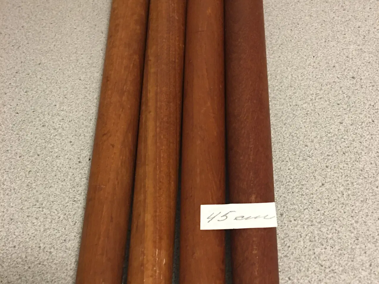Billede 1 - Bordben, teaktræ 45 cm