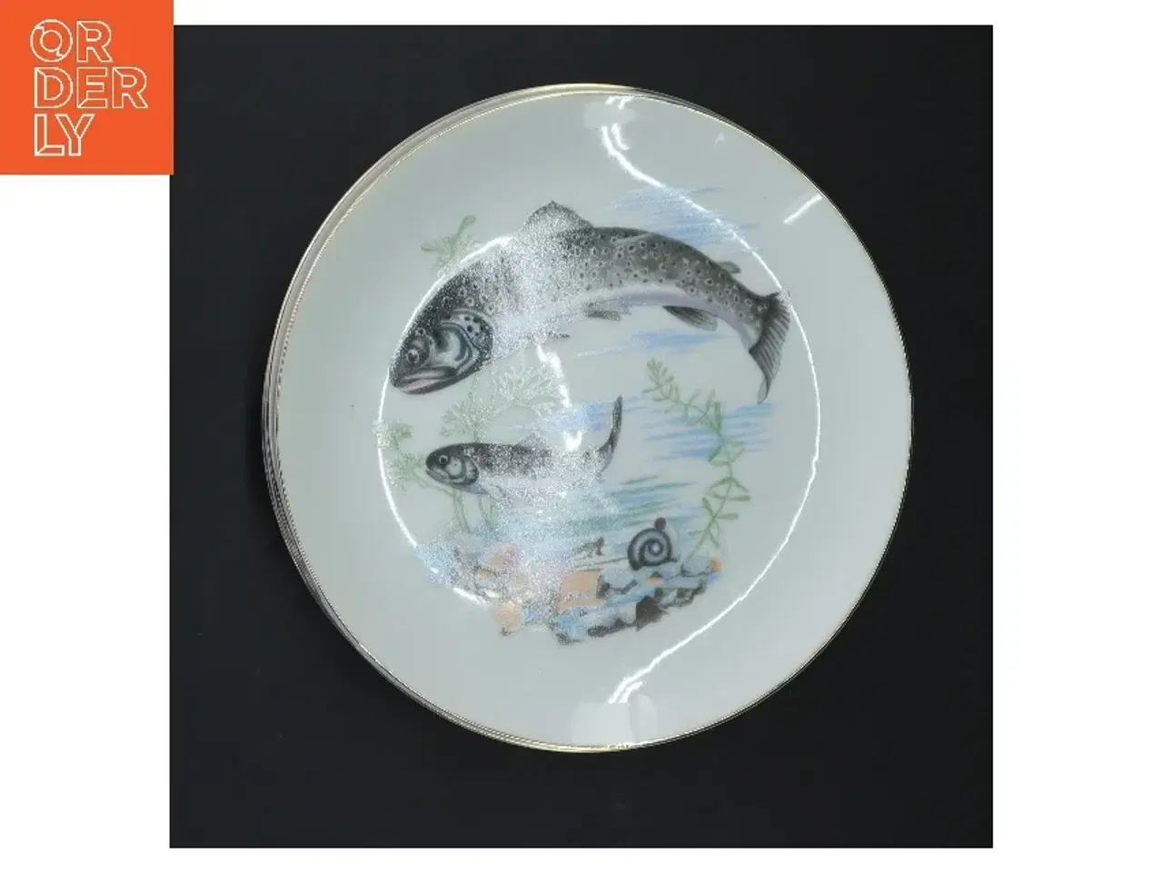 Billede 3 - Dekorative fiskeplatter, 6 stykker (str. 6 styk, ø 18,5 cm)