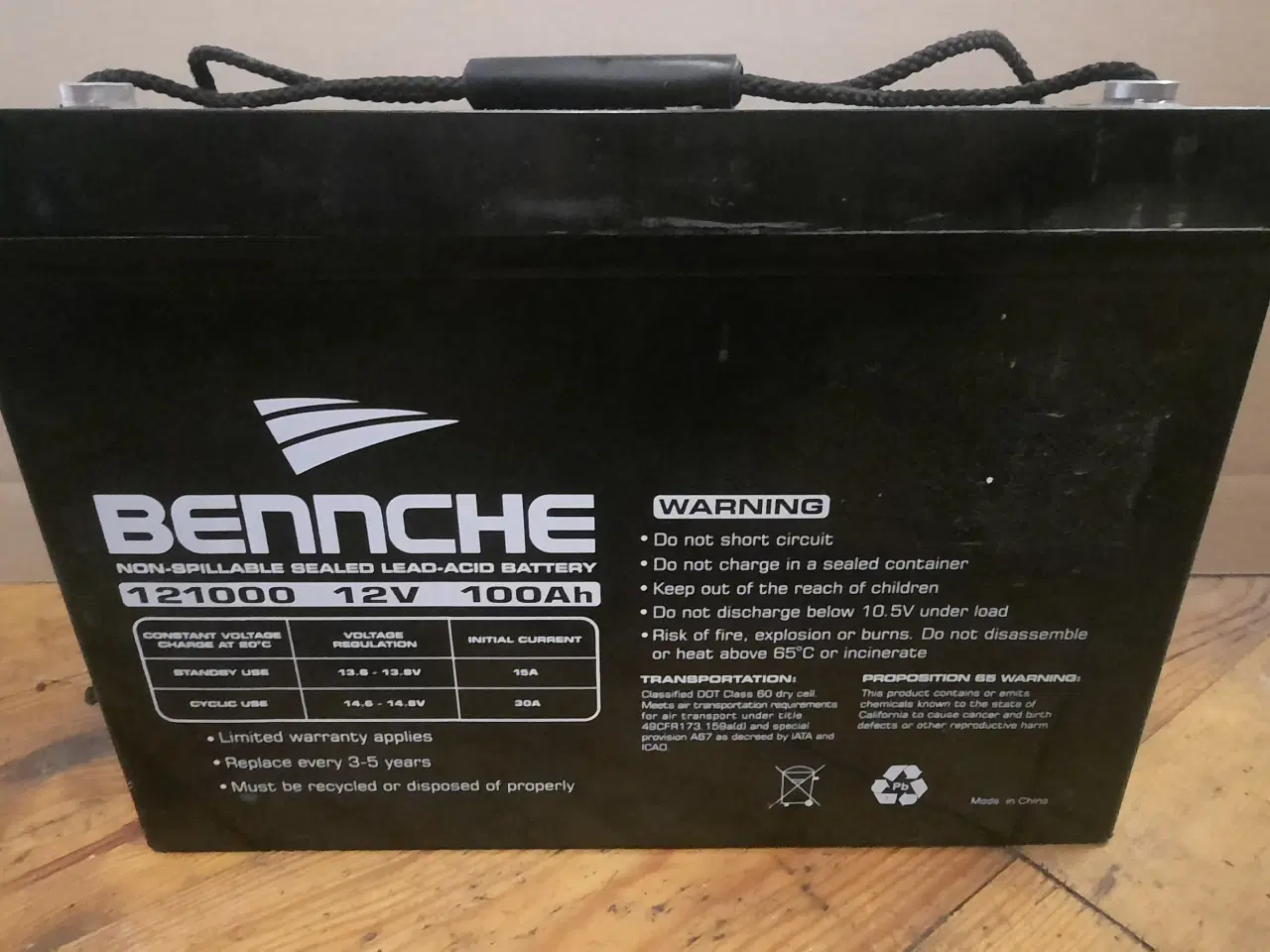 Billede 2 - Batteri 12V / 100Ah