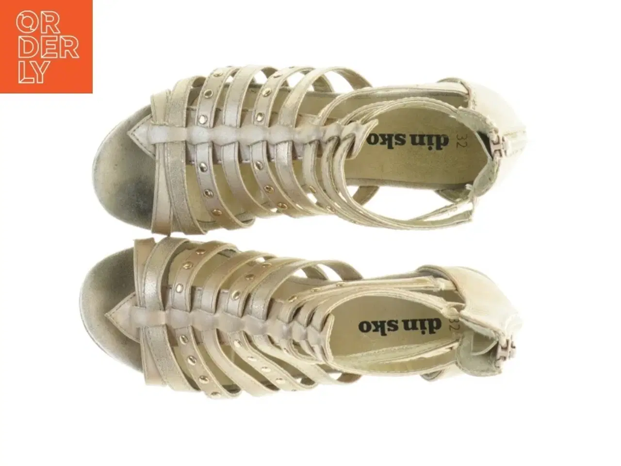 Billede 8 - Guld gladiatorsandaler fra Din Sko (str. 32)