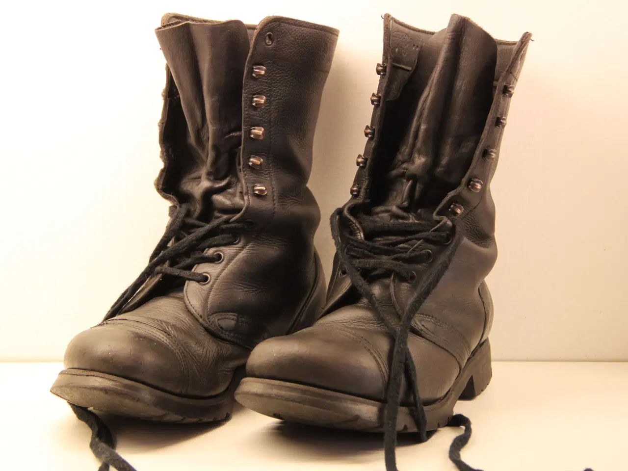 Billede 1 - Læderstøvler ( Militær DK)