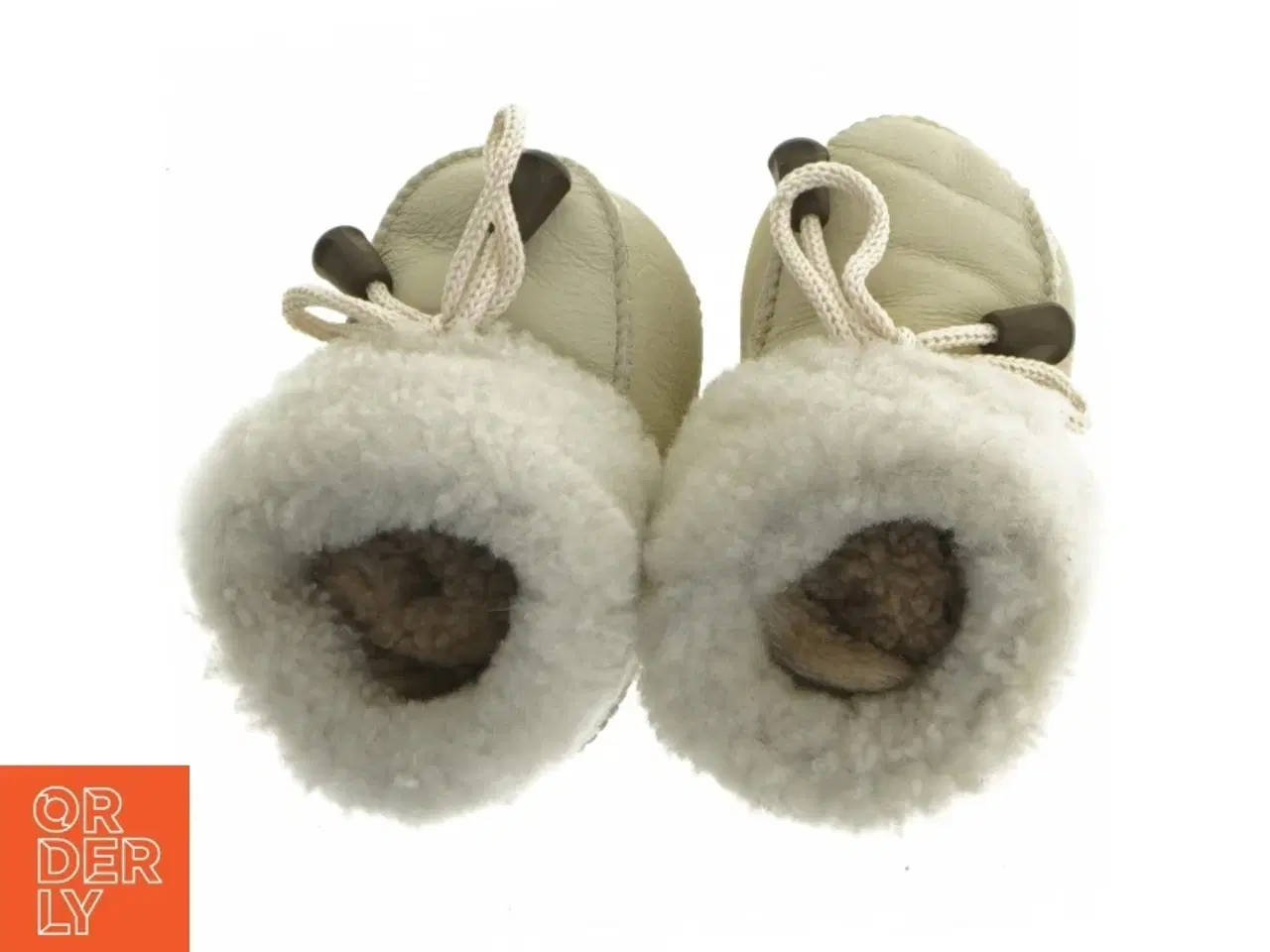 Billede 4 - Helt nye babysko i skind med pels (str. længde, 11 cm)