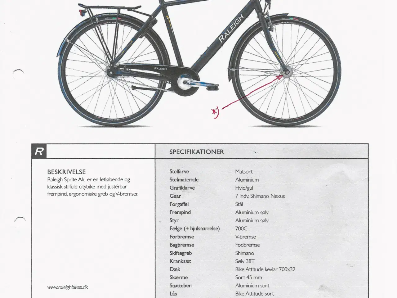 Billede 1 - Raleigh herrecykel