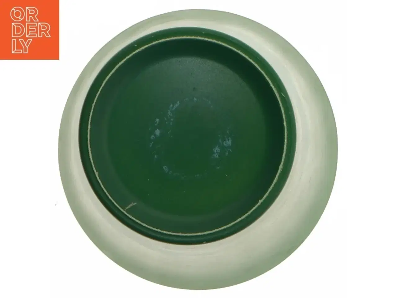 Billede 2 - Grøn vase (str. Ø. 12,5 cm. længde. 20 cm)