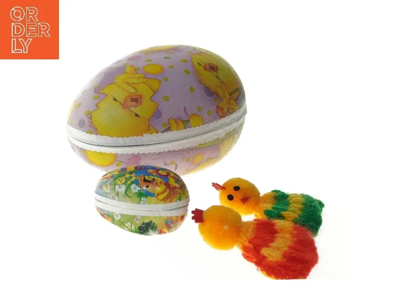 Billede 2 - Påskeæg og kyllingpynt (str. 24 cm)