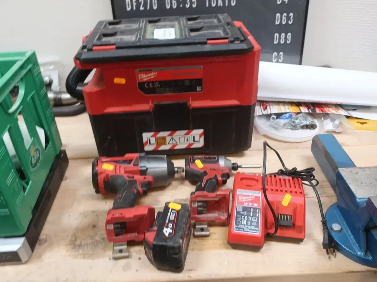 Billede 1 - 3 stk. akku håndværktøj MILWAUKEE