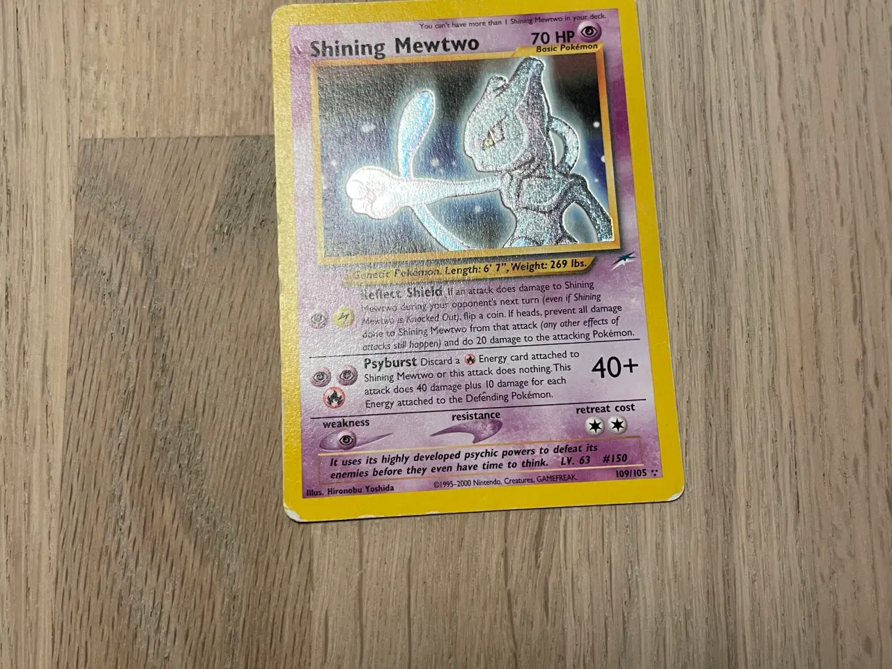 Billede 2 - Shining Mewtwo Pokemon kort
