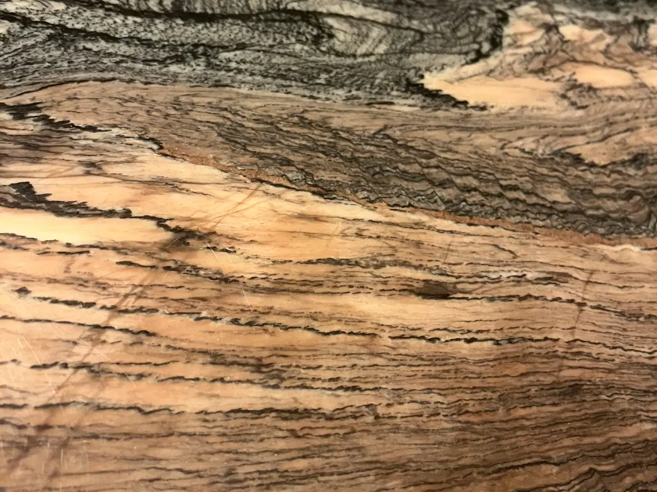 Billede 2 - Sofabord, marmorplade og ben af mørkt træ