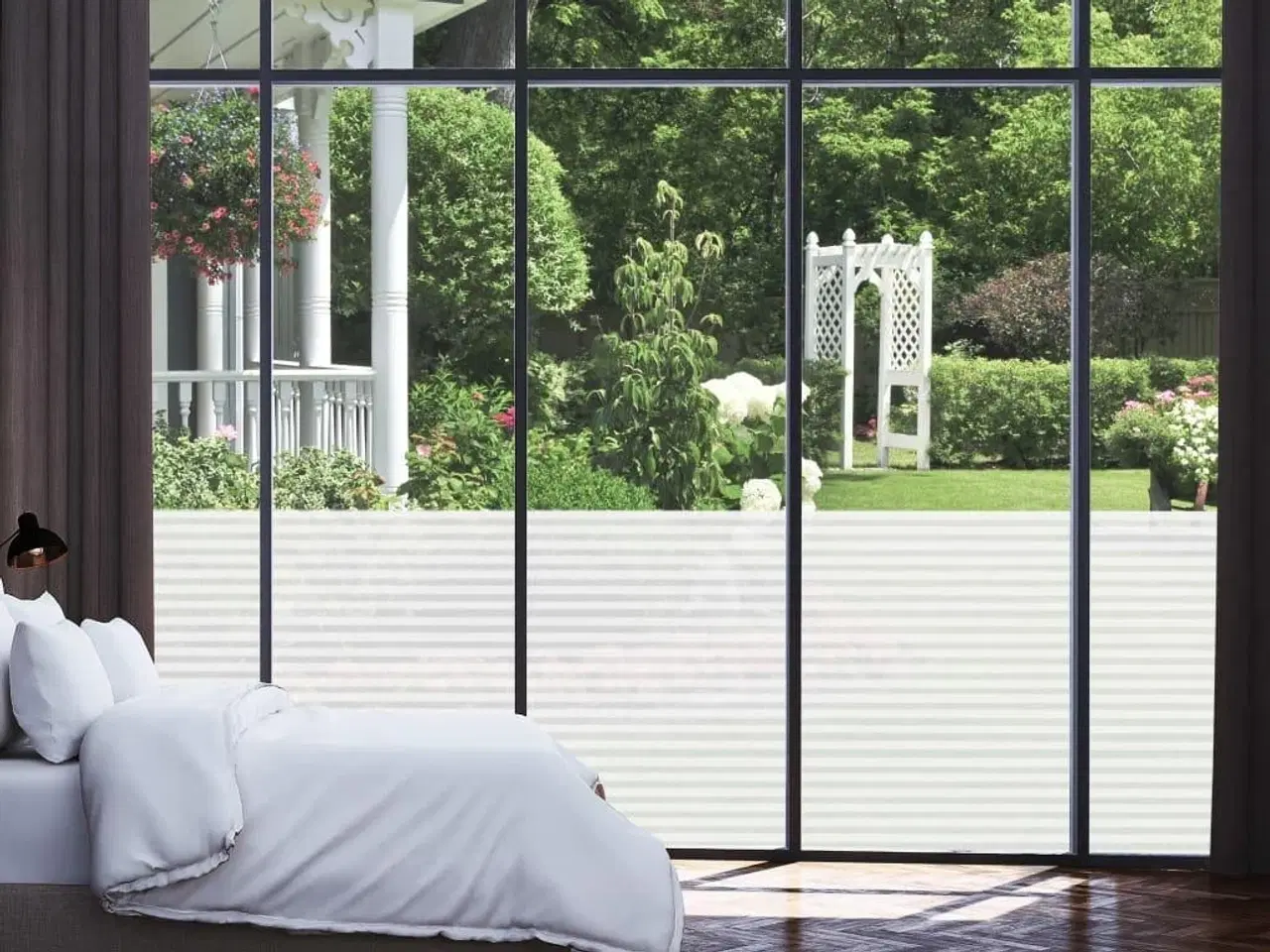 Billede 6 - Vinduesfolie 0,9x5 m stribet PVC matteret