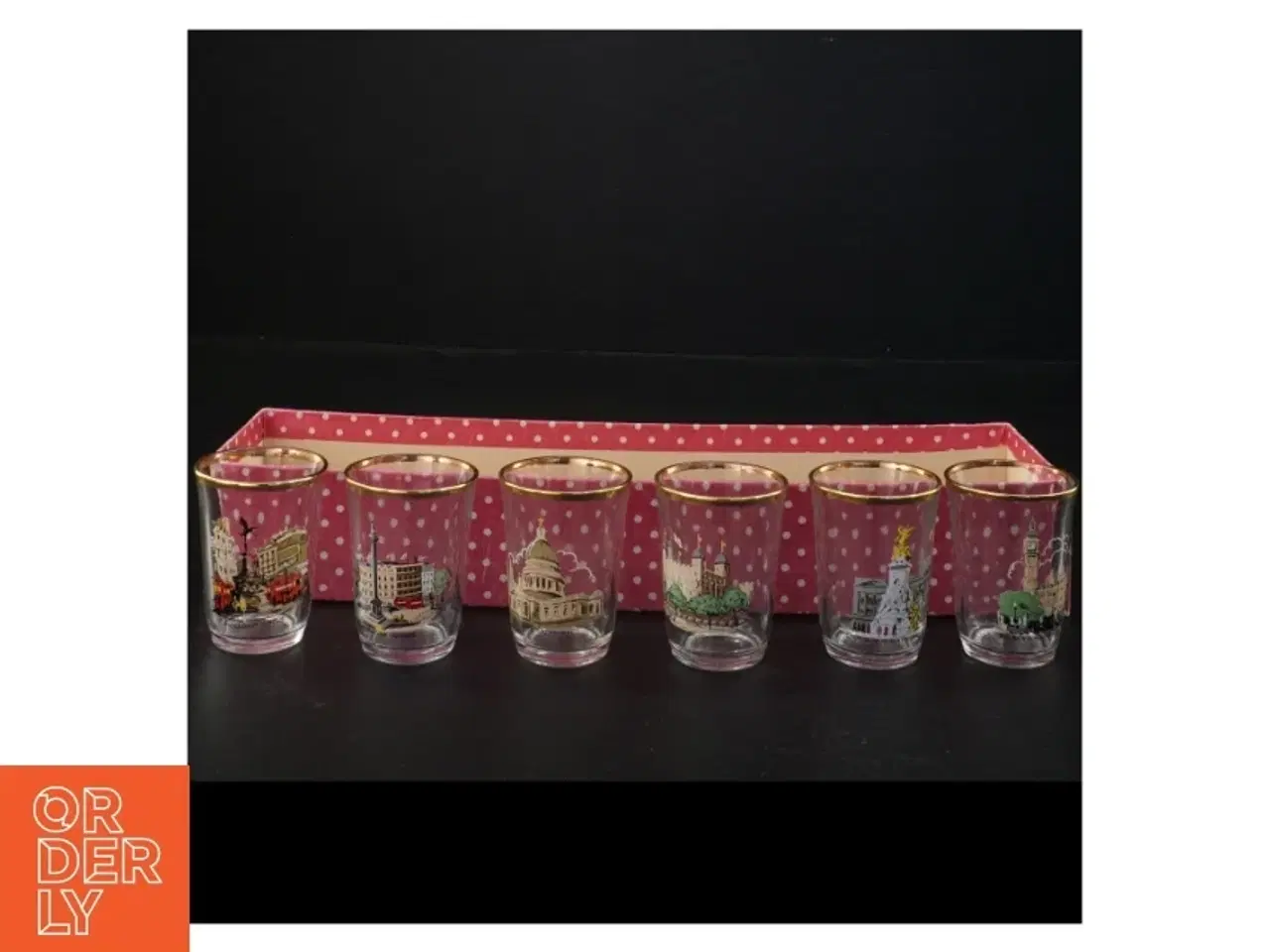 Billede 3 - Vintage souvenir glas fra London (str. 6 x 4,5 cm)