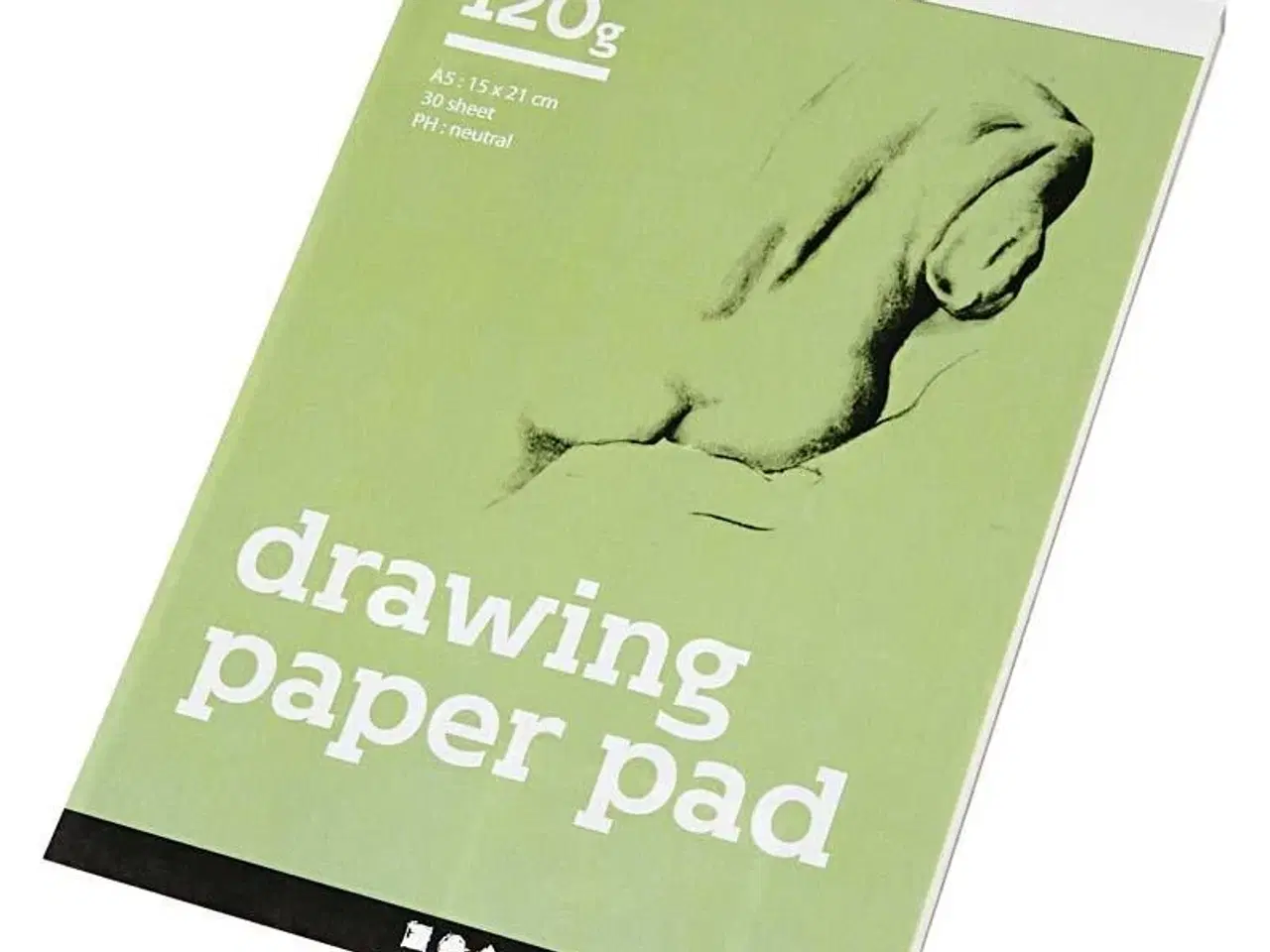 Billede 1 - A5 Tegneblok med 30 ark - 120 g Hvidt Papir