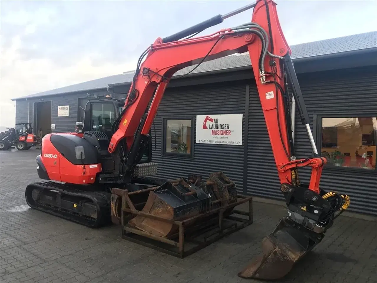 Billede 2 - Kubota kx080 Rotortilt-Centralsmørring-skovlpakke